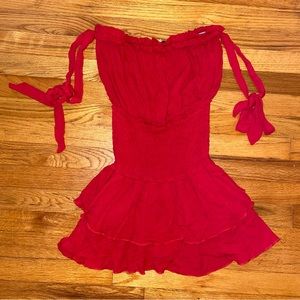Olivaceous Red Mini Romper Size S
